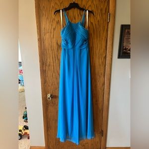 Azazie Ocean Blue bridesmaid dress